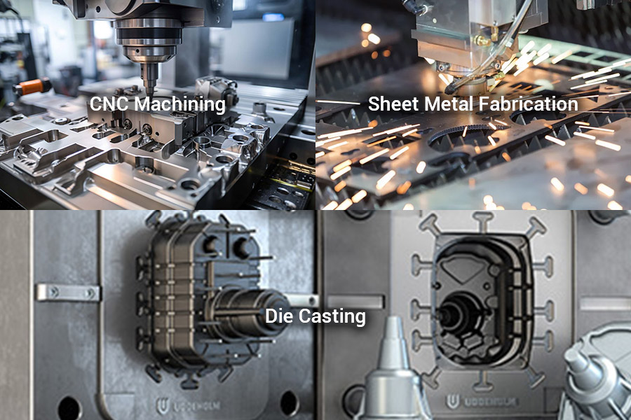 CNC Machining vs Sheet Metal Fabrication vs Die Casting