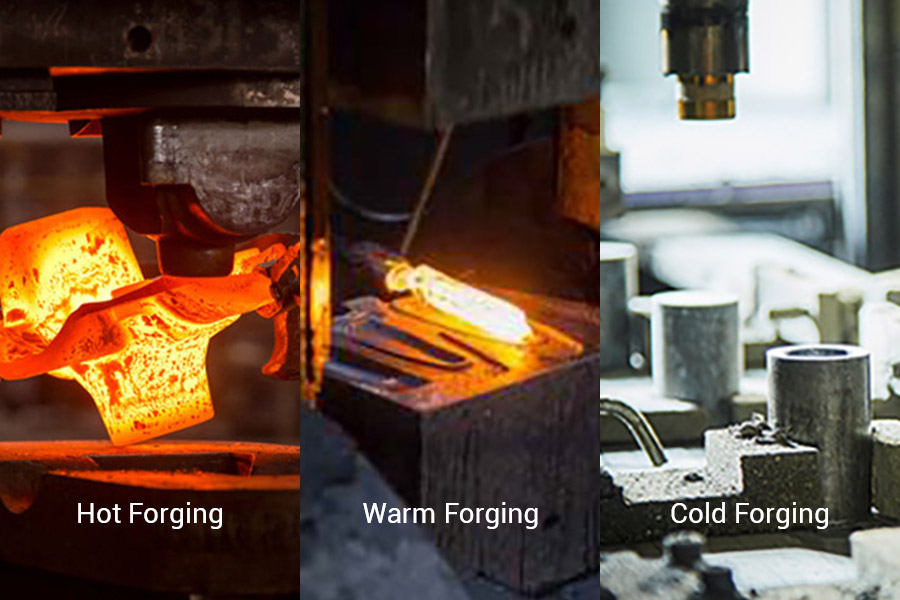 Hot Forging vs. Warm Forging vs. Cold Forging for Metal