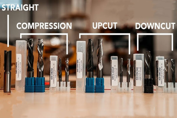 CNC Router Straight, Compression and Spiral Bits