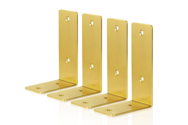 Soportes de metal dorado